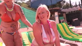 AuntJudysXXX - Busty Mature Ladies Melody and Randy Raz Get Naughty by the Pool - HD - 20:13 video - from FapHouse