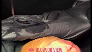 Close up of My girlfriend massages my cock and tastes my cum - HD - 10:43 video - from Pornzona