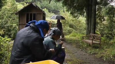 Japanese mature Milf enjoy men to gangbang her in mountains - HD - 10:43 video - from MomVids