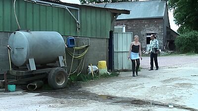 French mature gets her ass fucked hard by grandpa and his farm friends - HD - 20:00 video - from Bokep.PORN