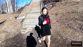 Risky Amateur Public Blowjob and Cum Walk on Natural Tits - POV - HD - 15:43 video - from XVideos