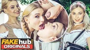 Sexhub - Horny blonde Oktoberfest girls have orgasmic threesome after party - HD - 15:25 video - from Vidzx