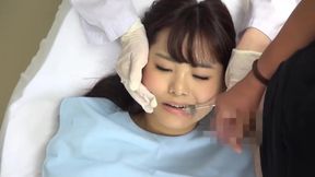 Sloppy suck-off with the Japanese dentist, filling that cute mouth with cream. - HD - 129:52 video - from AbJav
