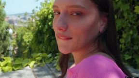 In public young Russian beauty fills hairy pussy pikaper... - 32:32 video - featuring Izzy Lush - from AbXXX