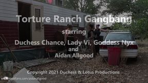 Torture Ranch Gangbang - feat Duchess, Lady Vi and Goddess Nyx - HD - 11:14 video - from LoyalFans