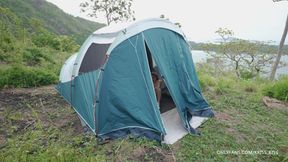 Stranger spied on cutie in tent while she masturbates. Blowjob, footjob, handjob. - 4K - 16:49 video - from xHamster