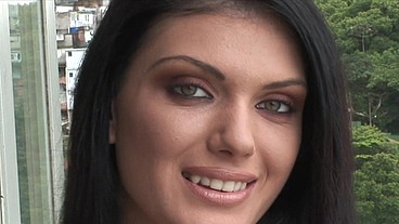 Hot brunette screwed in a wild double penetration by three guys! - HD - 21:01 video - from Sheer