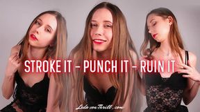 Stroke It, Punch It, Ruin It - Playful & Cruel Mistress Leda Torments Your Cock into a Ruined Orgasm - A Femdom POV Clip by Leda von Thrill - HD Video MP4 1080p - HD - 16:51 video - featuring Leda Von Thrill - from Clips4sale