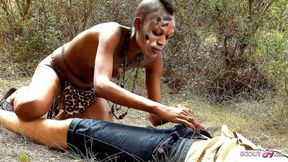 AFRICAN SHORT HAIR EBONY TEEN BIANKA SEDUCES STRANGER TO FUCK - HD - 20:40 video - from xHamster