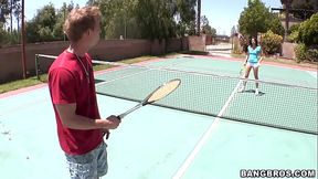 BANGBROS - Sex For Sport On The Tennis Court With MILF Katie Angel - HD - 31:47 video - from xnxxGold