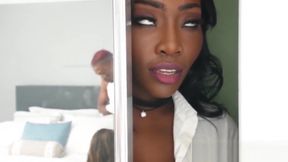 Stunning ebony babes Chanell Heart and Osa Lovely share BBC - HD - 4:55 video - featuring Osa Lovely - from AbXXX