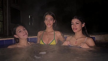My friends and I had sex with my neighbor! Foursome! - HD - 16:35 video - from Sheer