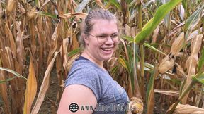 risky sex , chubby teen fucked in cornfield and got caught - 4K - 8:26 video - from xHamster