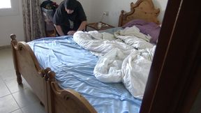 Perverted German Masturbates on His Muslim Cleaning Maid with Hairy Pussy - SD - 5:18 video - from FapHouse