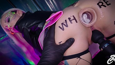 The most captivating scenes with a huge glass butt plug - HD - 8:09 video - from Sheer