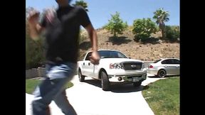Good American babe's ass juice flows on camera - 31:43 video - featuring Chris Charming - from HugeWangs
