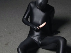 Female masturbation with dildo in black spandex zentai full - HD - 10:43 video - from ProPorn