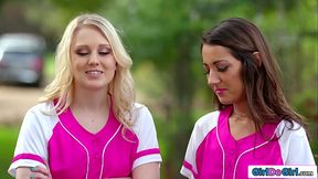 Busty blonde babe will do anything to get on the soccer team - HD - 8:10 video - from XVideos