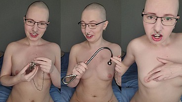 Trying out these terrifyingly spikey nipple clamps on my already over-tender nipples! - HD - 4:29 video - from Sheer
