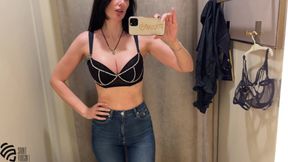 Shopping and jerking off in the fitting room - HD - 18:41 video - featuring Liza Virgin - from FapHouse