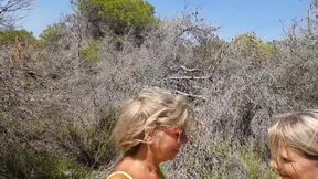 Lesbians Fumbling in the Dunes - HD - 1:00 video - from xHamster