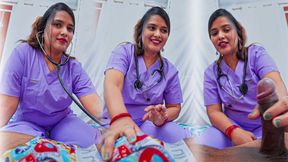 Indian Nurse pissing on patient's bed when she gets hardcore rough fuck by patient in HINDI dirty talk. - 4K - 8:48 video - from xHamster