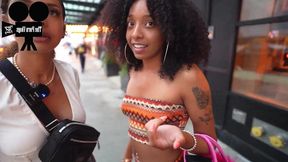 18yo Ebony Teen Tried To Rob Hot Couple Then Got Fucked - Reality POV threesome hardcore - black tits - 15:14 video - from Xtits