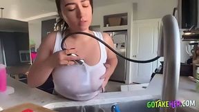 Big-Titted Housegirl's Solo Orgasm On Webcam - HD - 2:09 video - from Xfeed