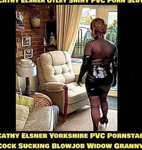 Kinky Cathy Shiny Tight PVC Plastic See Through Skirt High Heels Stockings Curvy Thighs Pornstar Otley Slut Widow Granny PVC Cathy Parading In Her Conservatory Exposed in Her Shiny Sexy PVC Clothing and High Heels Costume in Front of Neighbours - HD - 5:17 video - from Xfeed
