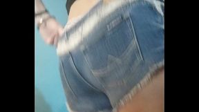 Short shorts, lacy knickers, and a cheeky secret ? - HD - 0:37 video - from xnxxGold