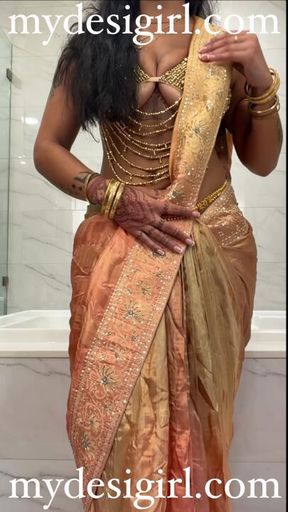 Indian Wife Cheating RolePlay BBC Dildo Fuck Riding in a Saree with a Saree Strip #SUBMISSIVETOALPHAS #CUCKINGBETAS - HD - 9:09 video - from LoyalFans