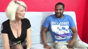 Granny 72 Years Old with a Pussy Full of Piercings Gets Fucked on the Couch by a Young Black - HD - 8:12 video - from xHamster