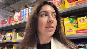 Unfaithful Wife goes to Supermarket with cum on her Face from Lover - Cumwalk - HD - 11:37 video - from xHamster
