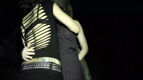 Lesbian MILF Bianca Stone and Star Nine licking each other's pussies outdoors - SD - 5:01 video - from PublicPubic