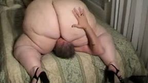Nasty and rough facesitting session with my SSBBW white girlfriend - 1:38 video - from MyLust