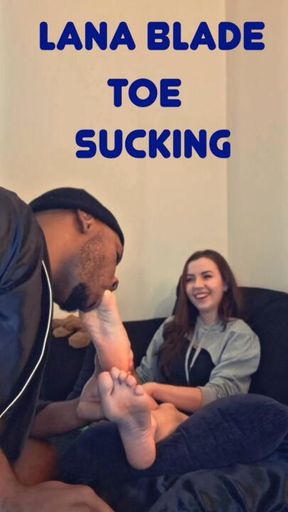 Foot Worship Play Ft. Lana Blade - HD - 8:17 video - from LoyalFans