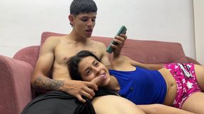I Surprised My Stepsister While We Were Watching a Movie, I Put My Cock Directly in Her Mouth and She Sucked It Like a Whore. - SD - 16:00 video - from FapHouse