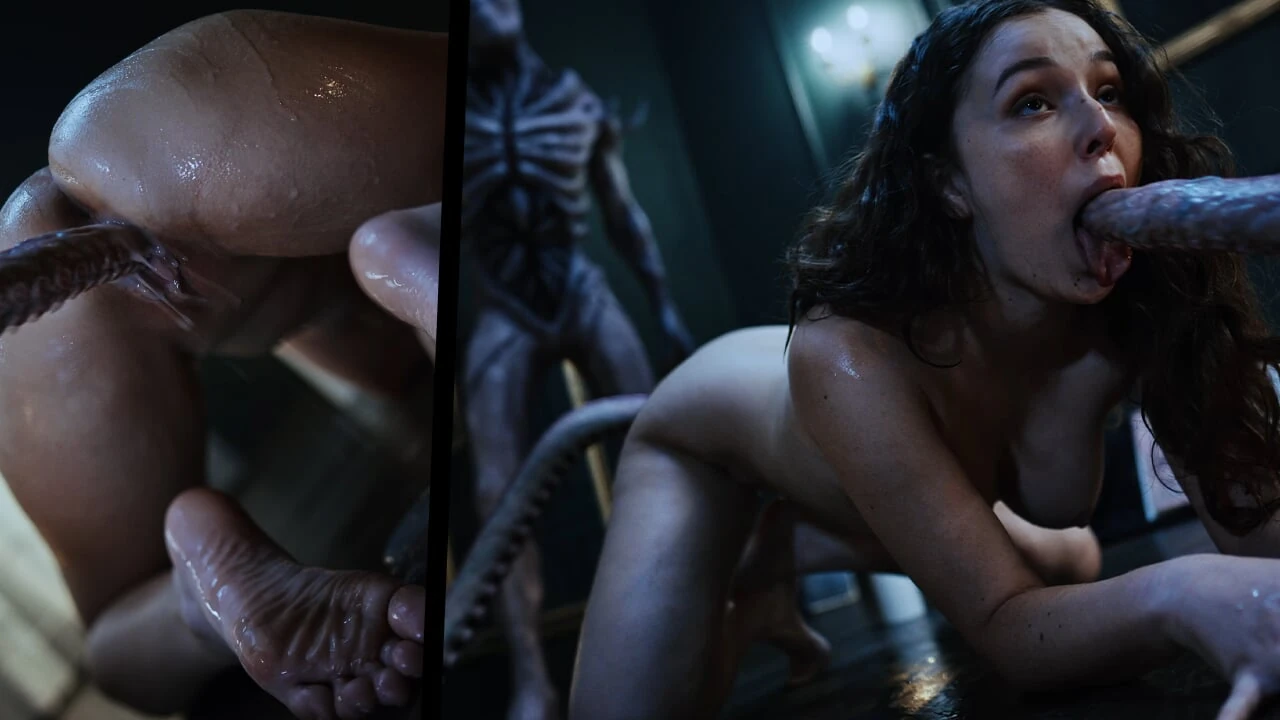 3D Anime Horror - Nerdy Girl Leana Lovings Summons Sex Demon And Gets Monster Fucked Unbirth - HD - 1:30 video - from PornFreeNow