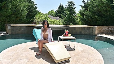 Sunbathing Babes Carolina Guerrero And Lia Lin Tempt The Pool Guy Into Heated Threesome GP3317 - HD - 40:13 video - featuring Carolina Guerrero - from Sheer
