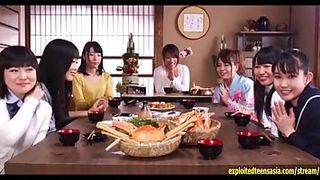 Chinese teenie, Ootsuki Hibiki is railing a beefstick thru a gloryhole, in front of her pals - HD - 12:01 video - featuring Hibiki Ohtsuki - from PornDR