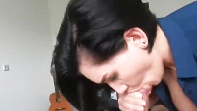 Short-haired MILF rides a hard cock in POV-style video - HD - 18:13 video - from MomVids