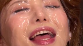 Compilations of Asian Japanese Bukkake Girls Taking Facial Cumshots - HD - 47:45 video - from Xozilla