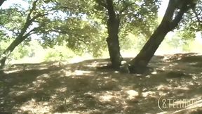 Forest Threesome with Two Lesbians Eating and Sucking Cunt - 5:15 video - featuring Eve Laurence - from PublicPubic