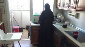 German Grandpa Fucks His Submissive Arab Maid in the Kitchen - 5:05 video - from FapHouse