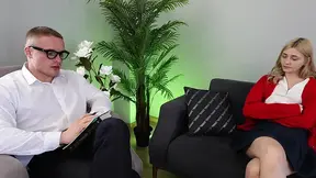 Married therapist gets his ass fucked by teen blonde with huge boobs - SD - 24:25 video - from BabePump