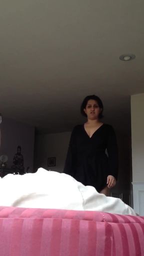 Indian milf seduces with a striptease and edging - HD - 1:00 video - from Boinkz
