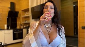 Russian housewife gives stepson a sloppy blowjob - 12:15 video - featuring Liza Virgin - from W4NKR