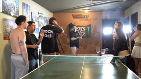 Latina pornstars and unstaged goddess have wild strip-pong stream - SD - 31:27 video - from Cum-Porn