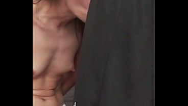 Candie Cross wears nothing but a tiny string as she rubs my hard bulge through my pants - HD - 0:59 video - from XVideos