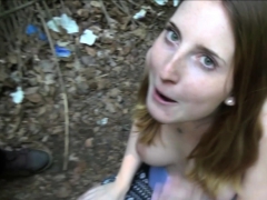 german natural tits brunette teen 18yo in outdoor 3some - HD - 9:15 video - from DrTuber